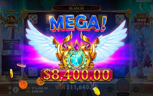 Gates of Olympus Dice mega win