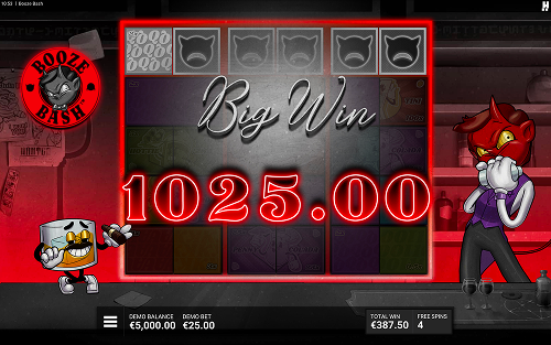 Booze Bash big win