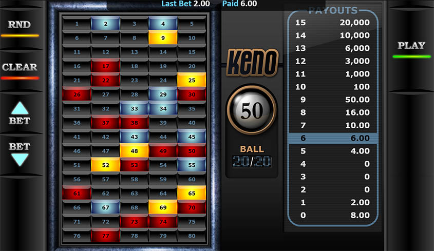 Play Keno