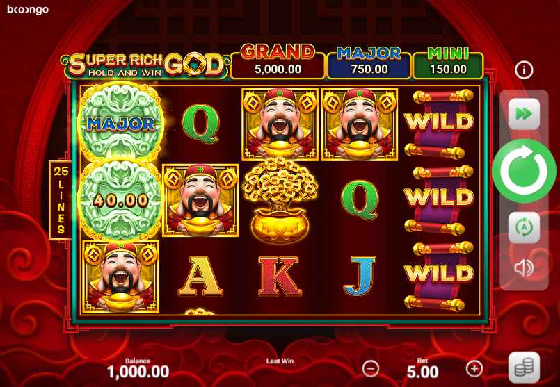 Play Super Rich God Hold and Win