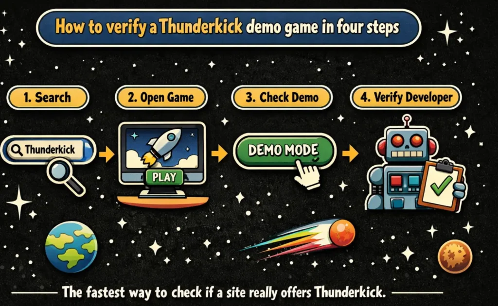 How to verify a Thunderkick demo game in four steps