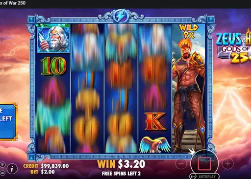 Zeus vs Hades Gods of War 250